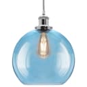 Modern Vintage Blue Glass Globe Ceiling Pendant Lamp M0236
