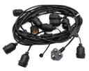 10 Bulb 10M Outdoor LED Festoon String Lights Fairy Coloured Vintage Bulbs