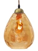 Modern Vintage Smoked Teardrop Gold Glass Ceiling Pendant Lamp M0239