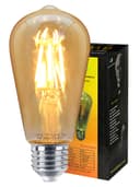 Retro Vintage LED 6w Dimmable Squirrel Cage Bulb Smoked Gold Glass ST58 E27