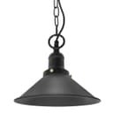 Vintage Retro Industrial Metal Black Scone Shade Pendant Light M0238