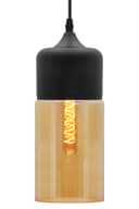 Retro Amber Glass Pendant Hanging Ceiling Light Shade Cylinder Nordic Lamp Holder H3001