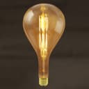 8W Pear Shape Antique Vintage LED E27 Large Smoked Glass PS160