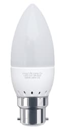 3W LED Frosted Candle B22 Warm White