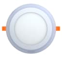 12w Round Recessed LED Ceiling Panel Light Dual Colour Cool White Red Ring