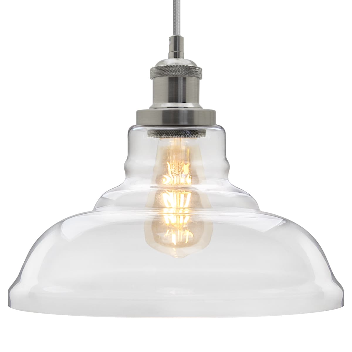 Modern Retro Ceiling Clear Glass Pendant Lamp H3021