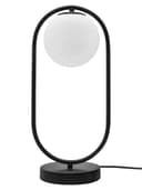 Modern Retro Opaque Globe Black Table Lamp H3008