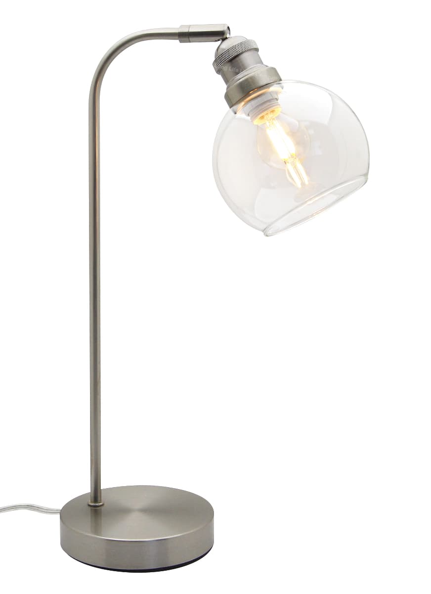 Modern Clear Glass Globe Table Lamp H3004