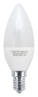 10 PACK 5W Energy Saving C37 LED Candle Light Bulb 3000K E14