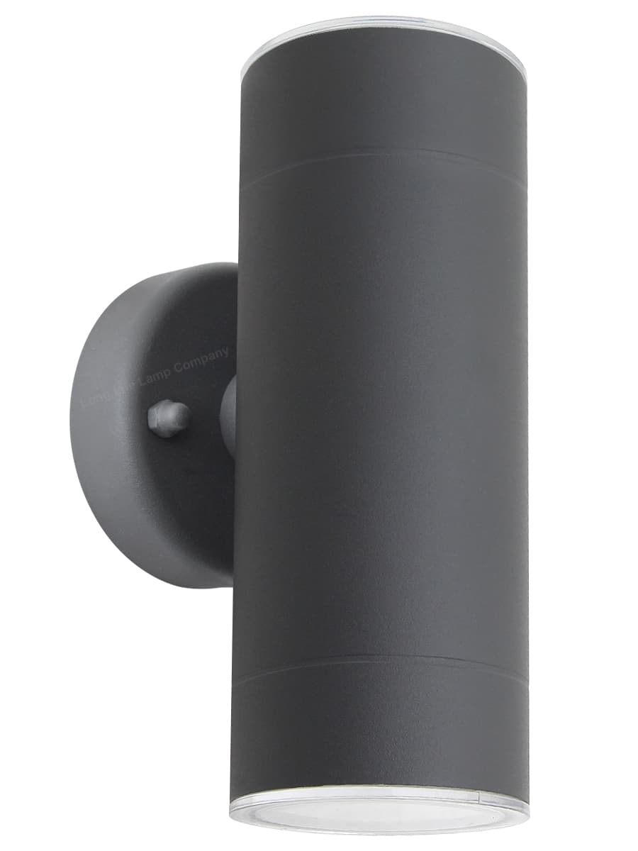 Modern 11W LED Double Outdoor Wall Light Black Warm White ZLC347B