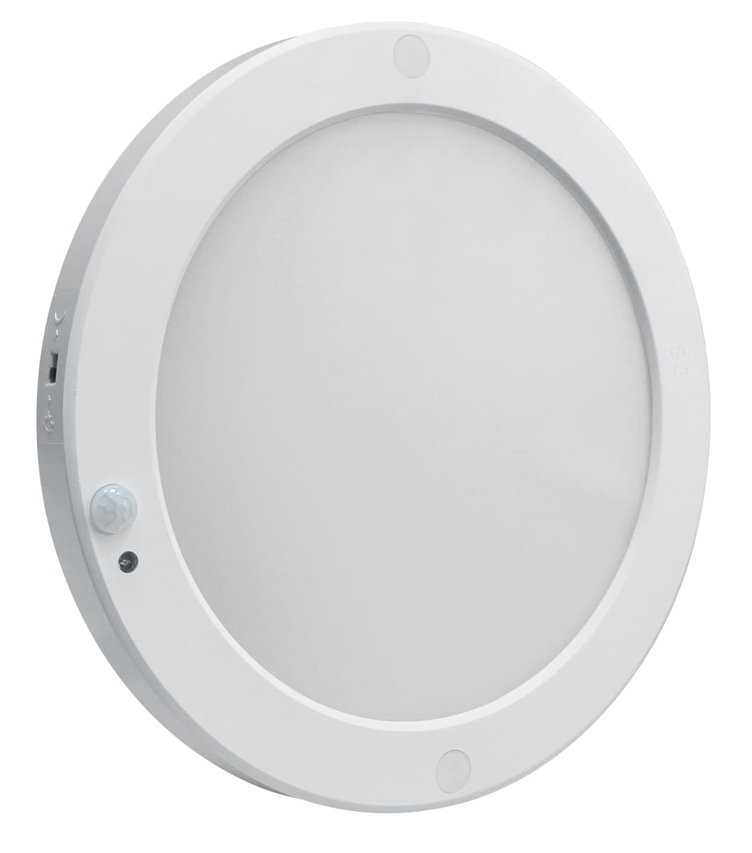 PIR LED Motion Sensor Ceiling Panel Light Round Surface Mount 18w Panel 6500k PIRSMR18WCW