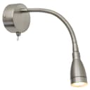 LED Bedside Reading Wall Light Switched Flexible Arm Headboard Light H3049 Warm White 