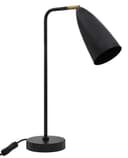 Modern Black Metal Table Lamp Adjustable Scone Shade Brass Joint H3019