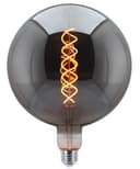 4w Vintage LED Over Sized Globe Glass Spiral Filament Bulb G200 E27 Smoked Grey