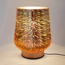 Modern Glass Table Lamp 3D Speckle Copper Finish CL001 