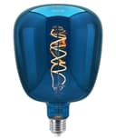 4w LED Decorative Blue Vase Light Bulb E27 Glass Body Coil Spiral Filament BLUEVASE