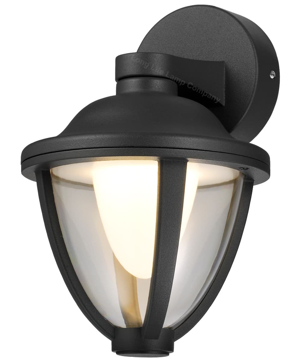 Modern 12W Black LED Outdoor Wall Light Warm White ZLC357BWW Garden Light 