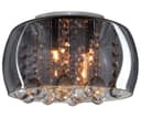 Modern Flush Mount Crystal Ceiling Light Round Glass Ceiling Lamp Shade Smoked Grey H3073