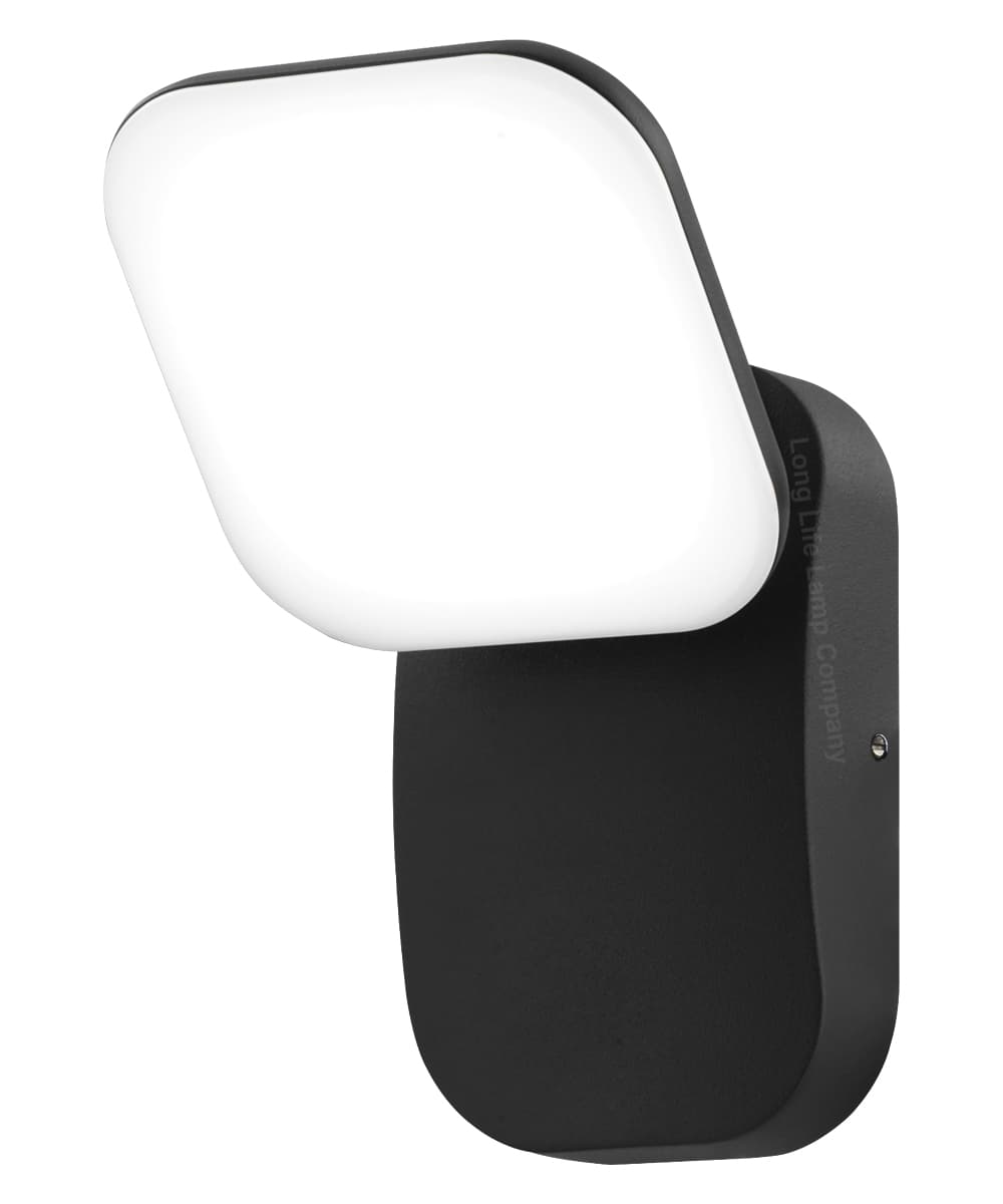 Modern 12W LED Black Outdoor Wall Light  Adjustable Cool White ZLC354BCW