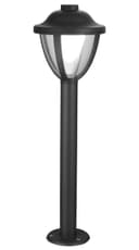 12W LED Bollard Outdoor Garden Light Stainless Steel Black Finish Cool White ZLC360BCW
