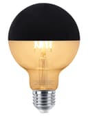 4W LED Crown Top Light Bulb Matte Black E27 Warm White 2700k