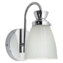 Modern Bathroom Wall Light Chrome IP44 Frosted Glass H3082 with G9 LED 5w Warm White