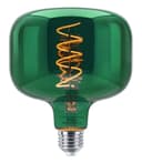 4w LED Decorative Metallic Glass Green Coil Filament Light Bulb E27 GREENCYL