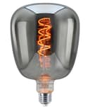 4w LED Decorative Smoked Grey Vase Light Bulb E27 Glass Body Coil Spiral Filament GREYVASE