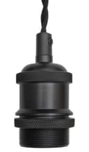 Industrial Vintage Ceiling Pendant Lamp Holder Matte Black E27 Fitting H3065