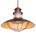 Industrial Ceiling Rustic Pendant Light Caged Lamp Shade Nautical Lantern H3076