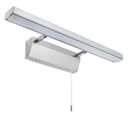 7w LED Bathroom Mirror Wall Light With Pull Cord Cool White 6500k IP20