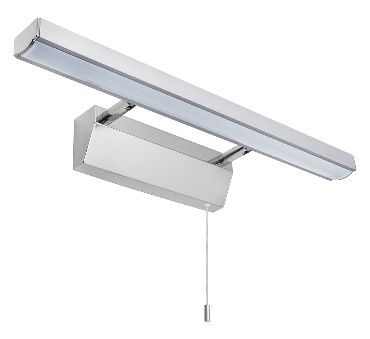 7w LED Bathroom Mirror Wall Light With Pull Cord Cool White 6500k IP20