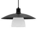 Modern Ceiling Pendant Light Black Frosted Glass H3114 