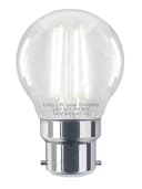 4w LED Filament Golf Ball Light Bulb B22 Cool White Clear Glass Pack Of 2