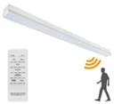 60W LED Microwave Sensor Ceiling Batten Light Fitting 5 Feet Remote Control 6500k MSBL60