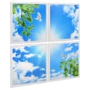 175W 4 Set Blue Sky LED Ceiling Recessed Panel 600 x 600 Sun Birds Cloud Sky Scene SKY03