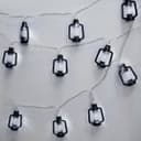 Outdoor or Indoor Mini Lantern 20 LED String Lights IP44 Mains Powered 6000K LANSL02