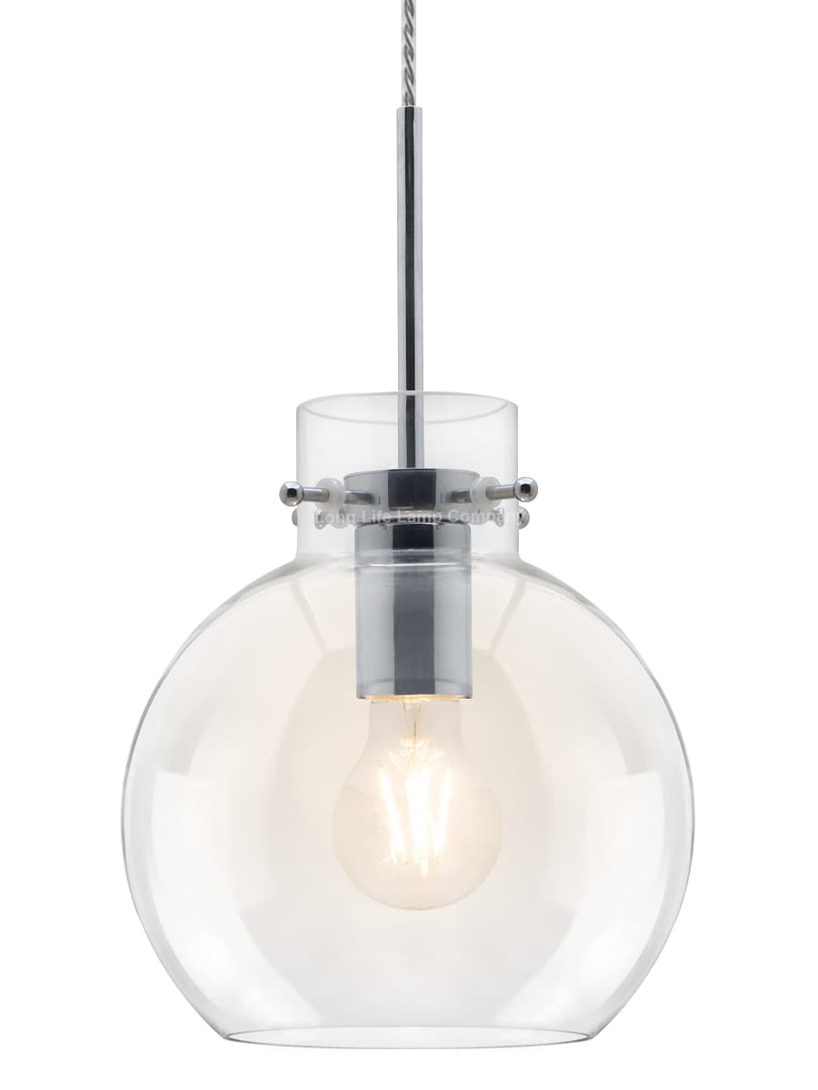 Modern Clear Glass Globe Ceiling Pendant Light Ball Lamp Shade H3132