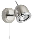 Brush Chrome Mounted Reading Wall Light Pull Switch Adjustable Head H3037