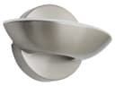 9w LED Wall Light Brushed Chrome Opal Diffuser Warm White 3000K H3050
