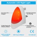 Automatic Red LED Night Light Plug In Energy Saving Dusk 2 Dawn 