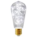 1w  E27 ST58 LED Cool White Fairy String Filament Light Bulb
