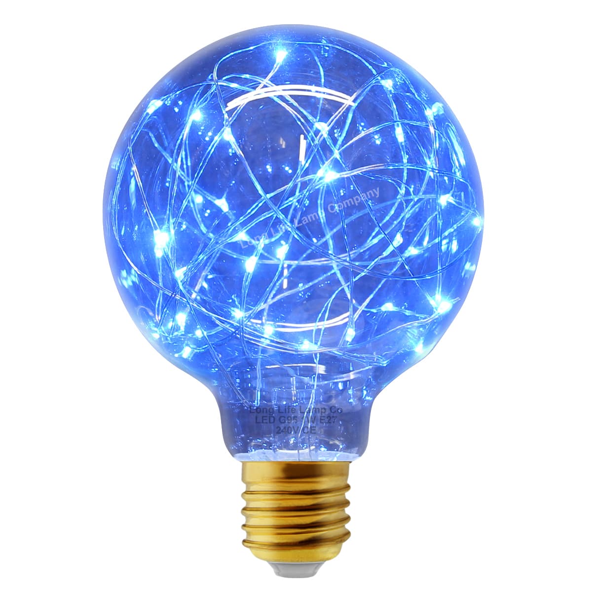 1w E27 LED Globe Decorative Light Bulb Blue G95