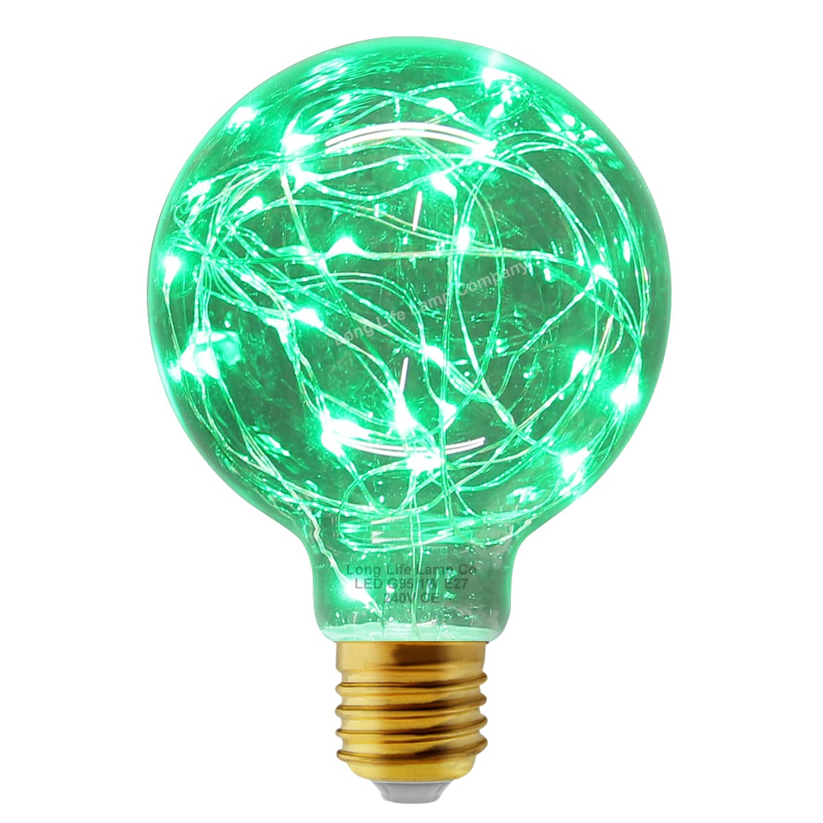 1w E27 LED Globe Decorative Light Bulb Green G95