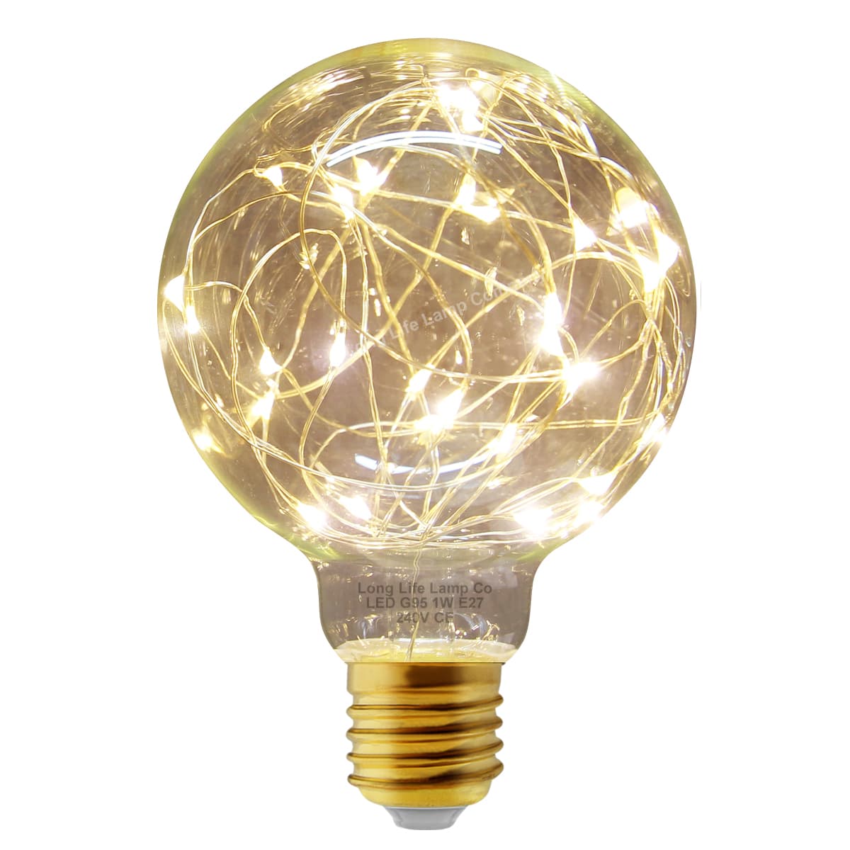 1w E27 LED Globe Decorative Light Bulb Warm White G95
