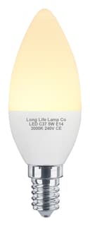 10 PACK 5W Energy Saving C37 LED Candle Light Bulb 3000K E14