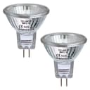 2 x MR11 10w 12v Fibre Optic Christmas Tree Halogen Bulb 35mm Low Voltage