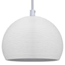 Ceramic Ceiling Pendant Light White Paintable Gypsum Groove Pattern