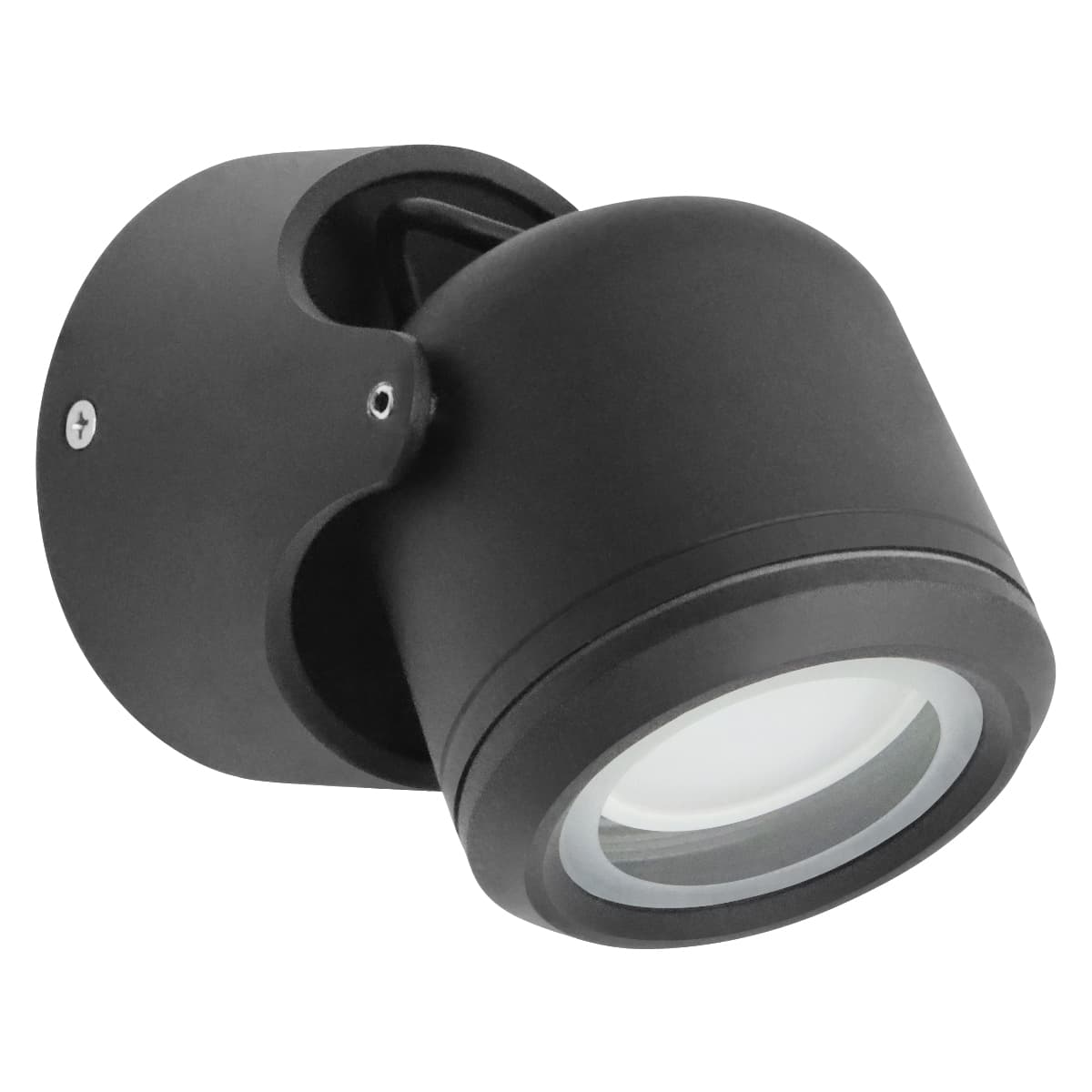 Black Outdoor Single Wall Light Adjustable IP54 External Directional Spot Lamp ZLC371B
