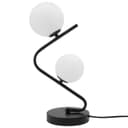 Retro Black Twin Opaque Frosted Glass Globe Table Lamp T505